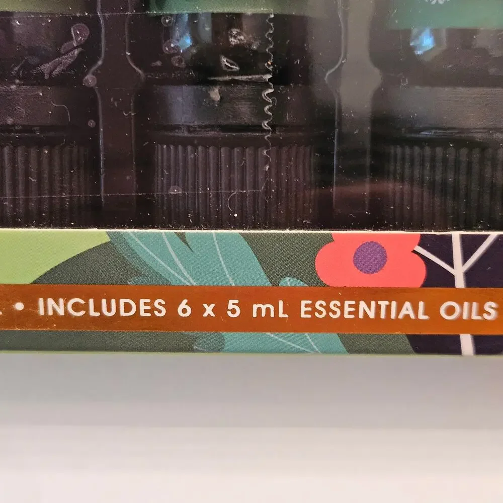 Lomi Hello Spring Essential Oils Set 6 x 5mL Basil Lemon Tea Tree Eucalyptus